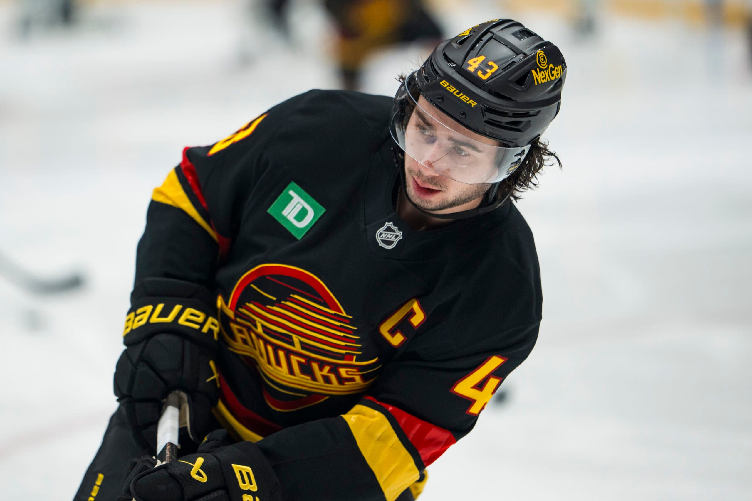 Who else will be involved in the Quinn Hughes sweepstakes?