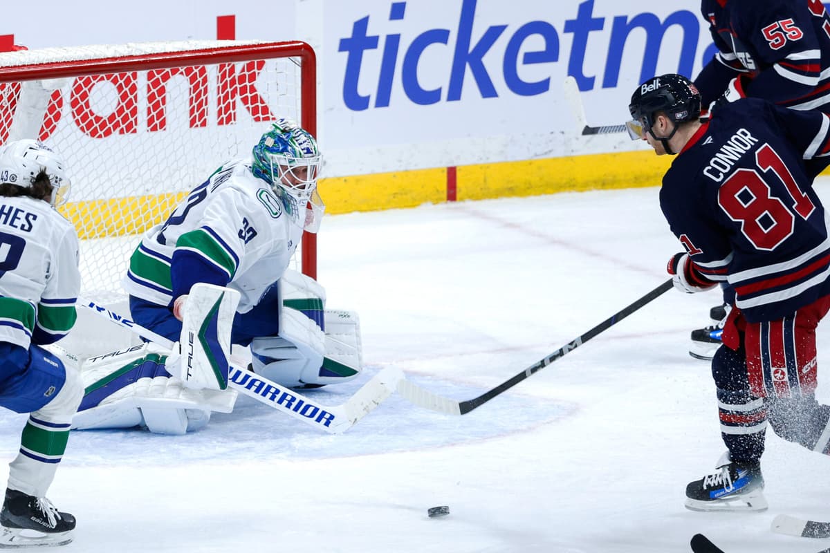 Kyle Connor’s hat trick powers Jets to 6-1 blowout over Canucks