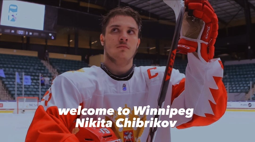 Winnipeg Jets sign forward Nikita Chibrikov to a three-year, entry-level contract